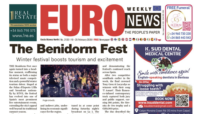 Costa Blanca North 19 - 25 February 2026 Issue 2120