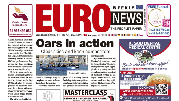 Costa Blanca North 26 February – 4 March 2026 Issue 2121