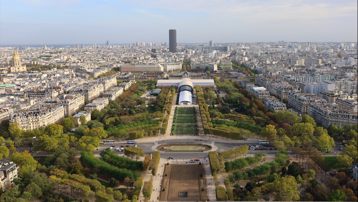 View of Paris from the Eiffle tower