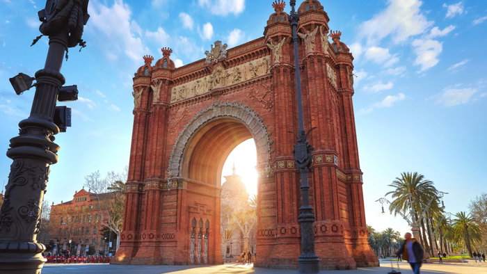 The Arco de Triunfo in Barcelona, where business trips feel like a holiday