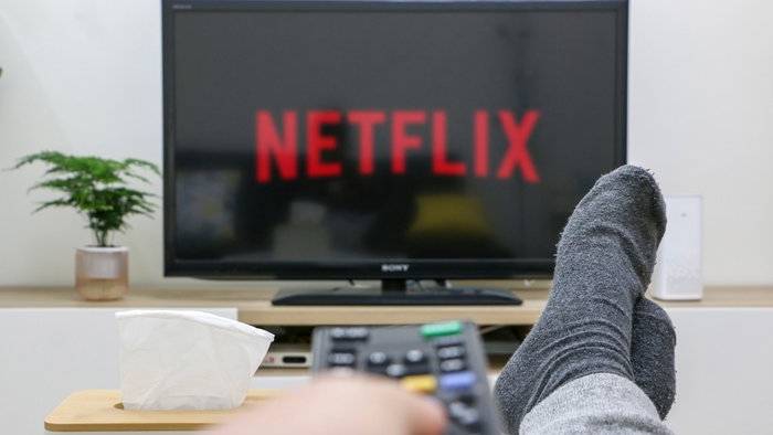 TV with the Netflix logo