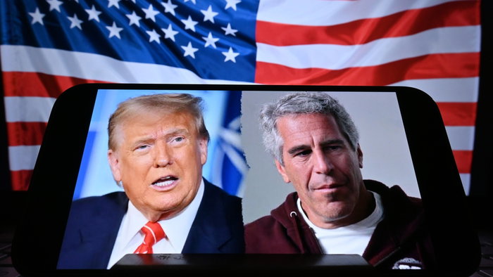 Jeffrey Epstein and Donald Trump pictured together amid controversy over Ghislaine Maxwell’s clemency request
