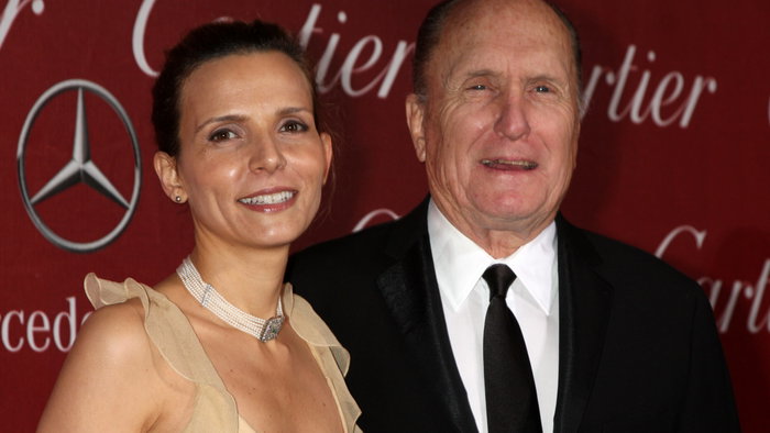 Actor Robert Duvall with his wife Luciana Pedraza