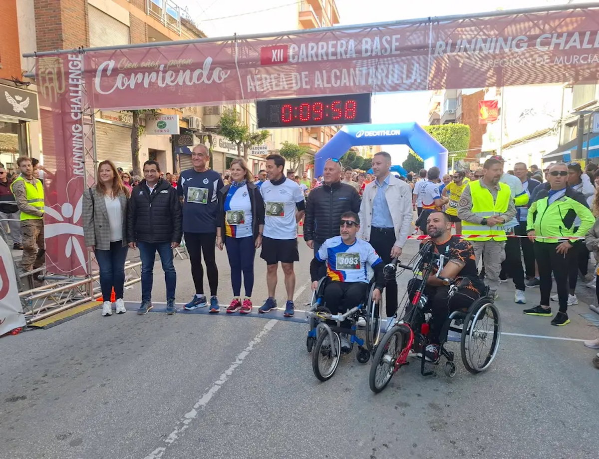 Charity and competition meet at Alcantarilla Air Base popular race