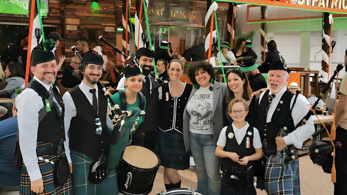 Gathering in Benalmadena for St. Patrick's Day