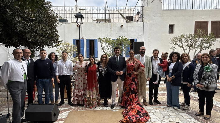 Flamenco dancers at the Dia de Andalucia celebrations in Mojacar