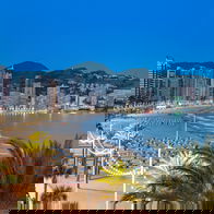 View of Benidorm at night