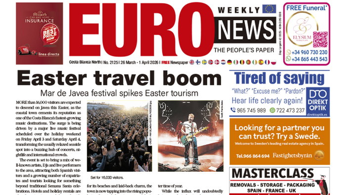 Costa Blanca North 26 March – 1 April 2026 Issue 2125