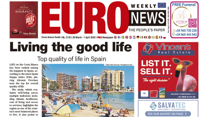 Costa Blanca South 26 March – 1 April 2026 Issue 2125