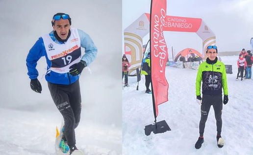 Snowshoe running champion