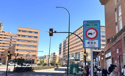 Entry into the low-emissions zone in Malaga.