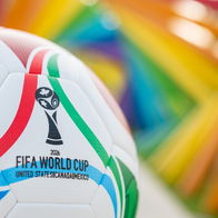 View of the 2026 World Cup football
