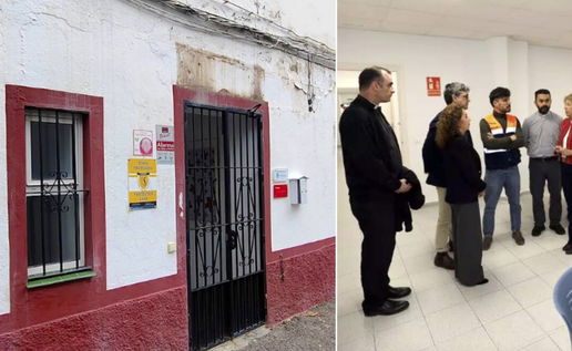 Mayor Muñoz visits the old Red Cross centre.