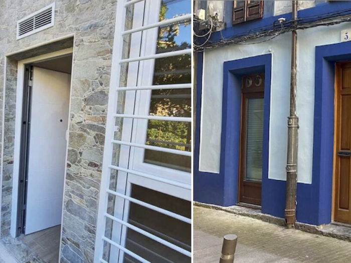 What once was the baker's are now houses