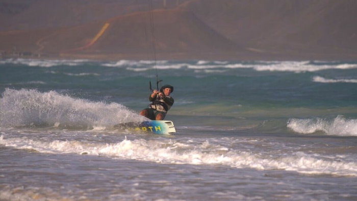 Koen Darras preparing to take on the Atlantic.