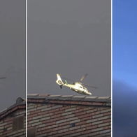 Helicopter wakes up Fuengirola at 8am on Sunday.