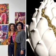 Some works on display at the United Colors exhibition.