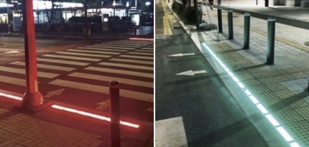 Traffic lights for phone-gazers.