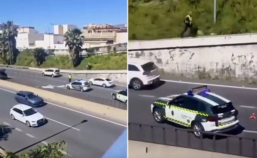 Site of tragedy - footbridge over A7