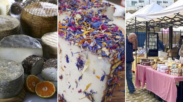 Guadalhorce Valley's artisan cheese fair - just follow your nose.
