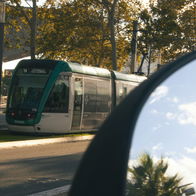 A tram in Spain.