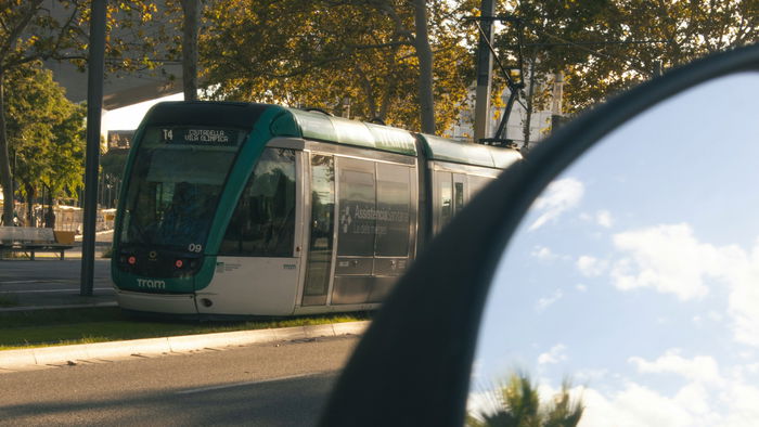 A tram in Spain.
