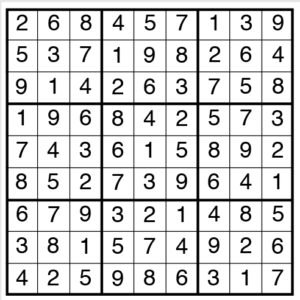 easy sudoku 2125