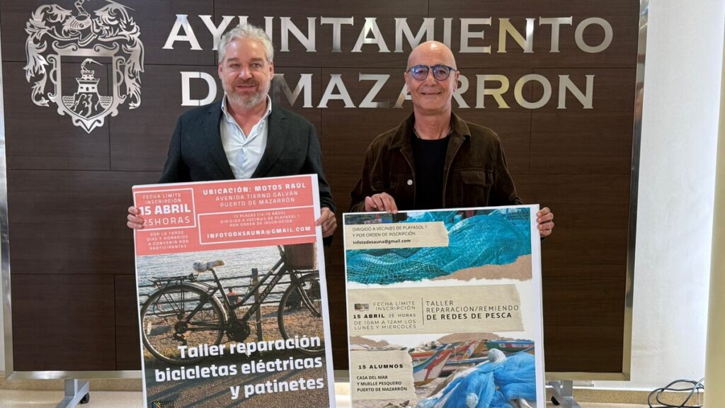Free Repair Workshops In Mazarron Teach Residents Fishing Net And Ev Skills