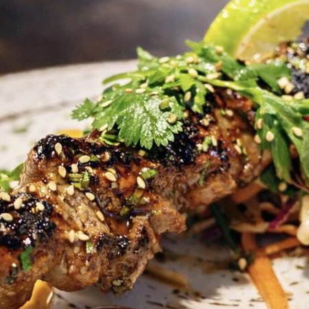Dentists working on a young boys mouth