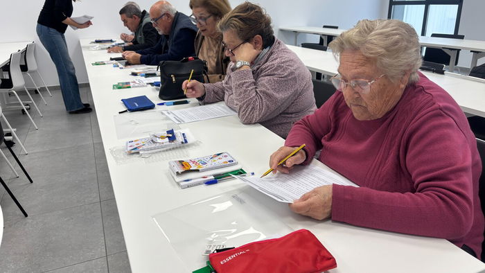 Senior residents participating in a memory training workshop in Pilar de la Horadada