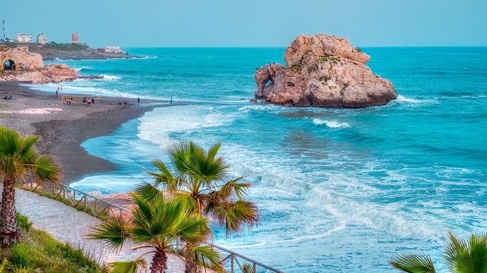 each and seaside resorts along Spain’s Costa del Sol popular with British holidaymakers