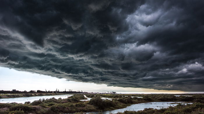 Storm Theresa creeping across the Spanish south coast.