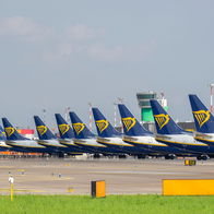 Ryanair fleet on the ground