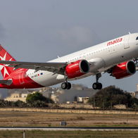 Taking off for Malta.