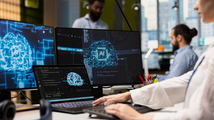AI database on a computer