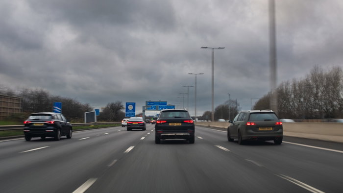 Cars on a motorway