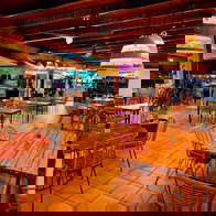 Outside seating at Tapas del Mundo in Mojacar