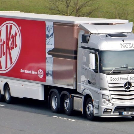 Nestle delivery lorry hijacked in Italy.