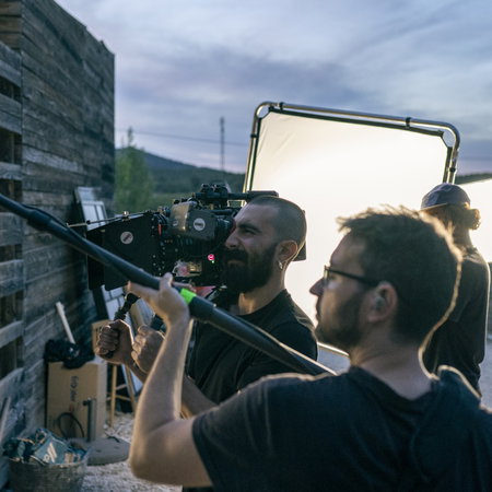 Passengers queuing at a Ryanair check-in