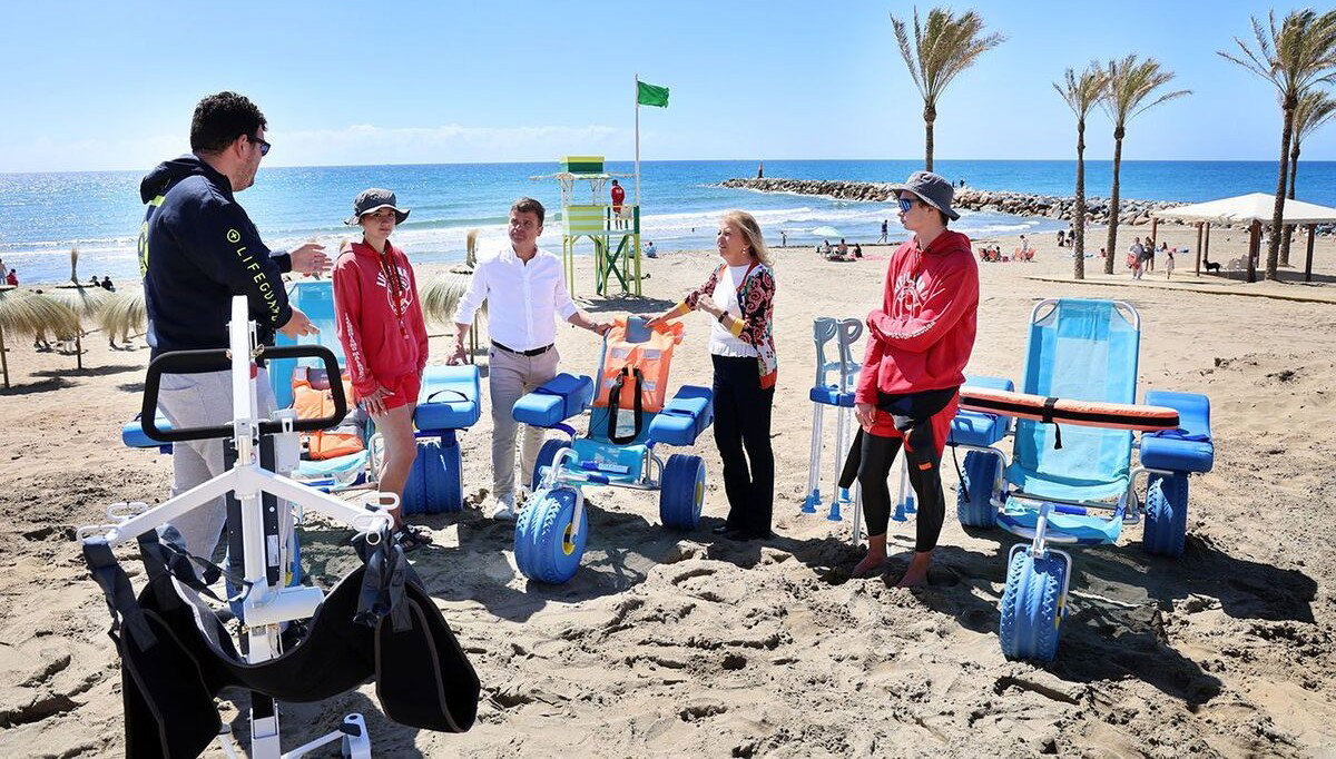 Nine Assisted Bathing Points Are Open Along Marbella’s 27k Coastline