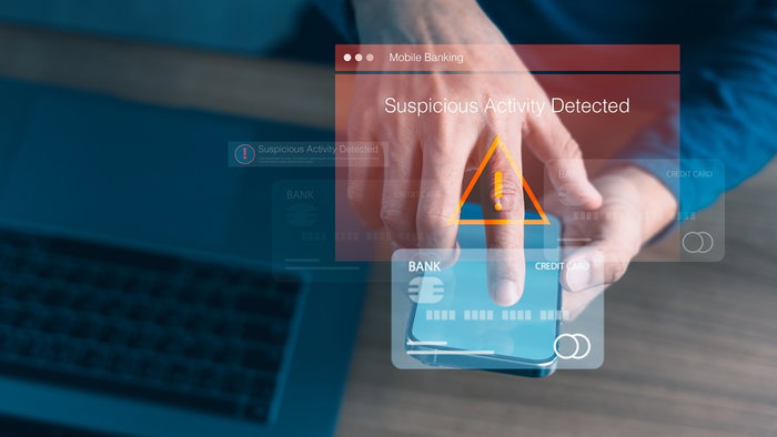 Bank scam alert: fake account block message
