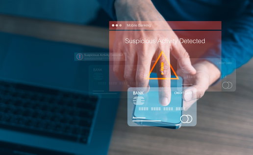 Bank scam alert: fake account block message