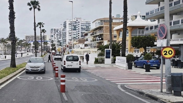 New road layout in Benalmadena