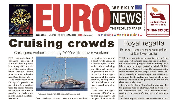 Costa Calida 30 April – 6 May 2026 Issue 2130