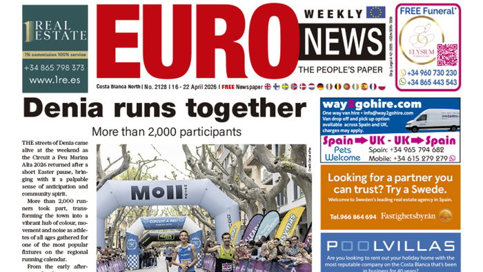 Costa Blanca North 16 – 22 April 2026 Issue 2128