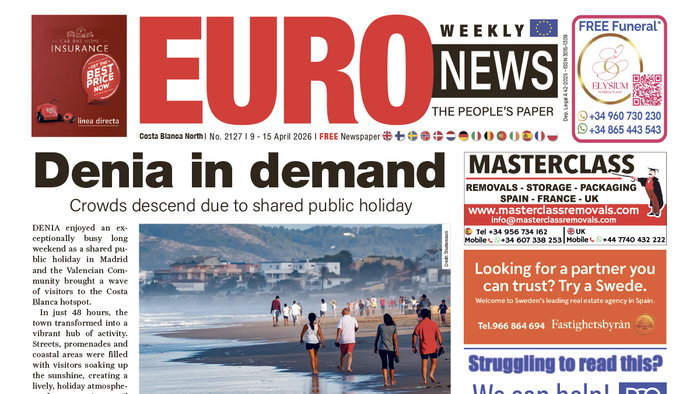 Costa Blanca North 9 - 15 April 2026 Issue 2127