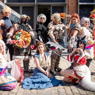 Comic-Con characters at the exhibition in Malaga