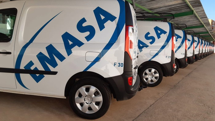 Emasa water company Malaga vehicles