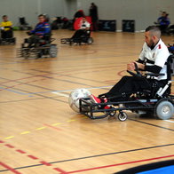 Wheelchair football.