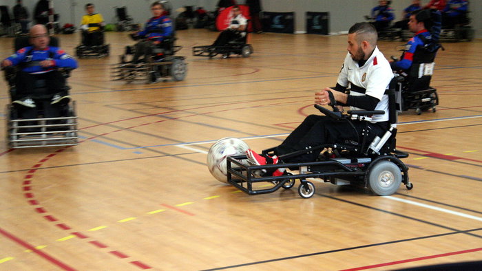 Wheelchair football.